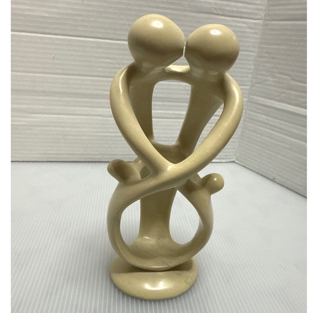 Ten Thousand Villages Joy of Family Statue Kenya Abstract Soapstone
